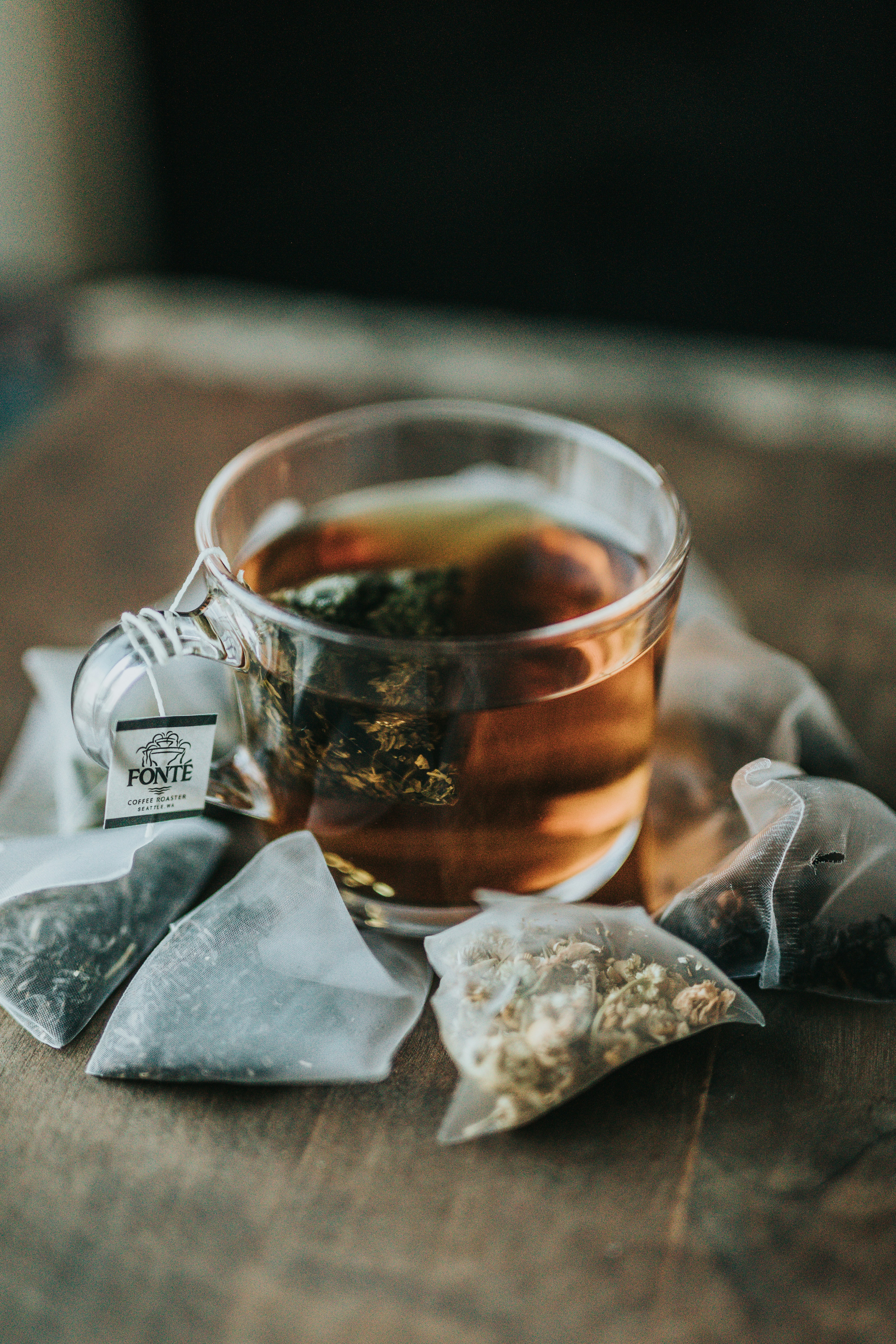 Steaming cup of Nepali Masala Chai with whole spices